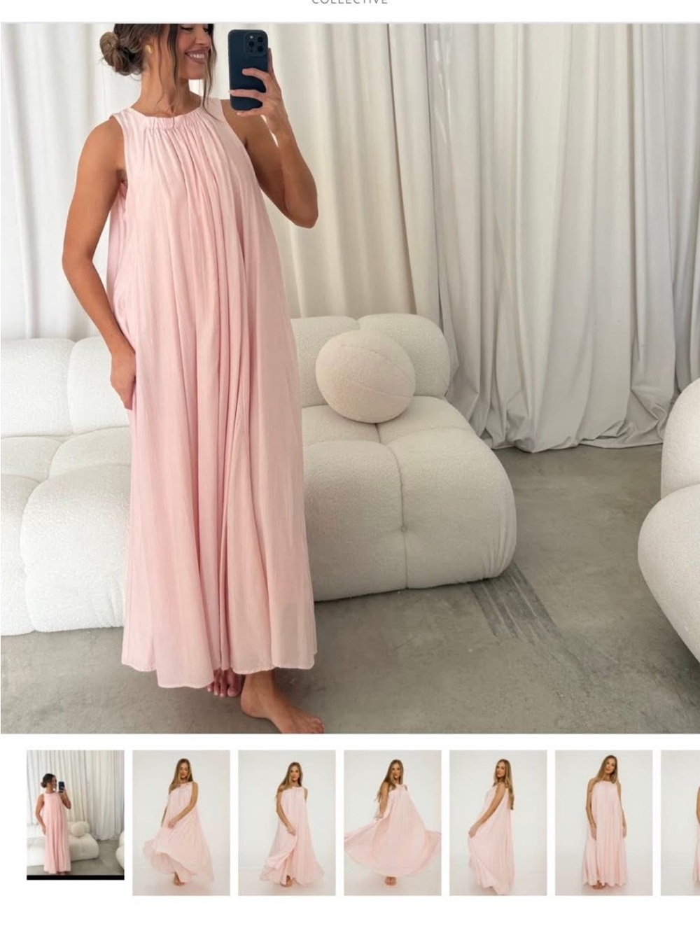 Worth Collective pink maxi